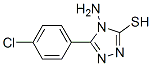 4-Amino-3-(4-chlorophenyl)-5-mercapto-4h-1,2,4-triazole Structure,68468-95-1Structure