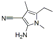 1H-pyrrole-3-carbonitrile, 2-amino-5-ethyl-1,4-dimethyl- Structure,70345-80-1Structure