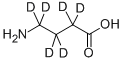 4-Aminobutyric-2,2,3,3,4,4-d6 acid Structure,70607-85-1Structure