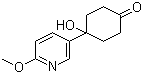 4-Hydroxy-4-(6-methoxypyridin-3-yl)cyclohexanone Structure,708273-57-8Structure