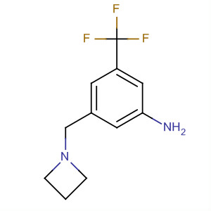 [3-(Azetidin-1-ylmethyl)-5-trifluoromethyl]benzenamine Structure,709045-25-0Structure