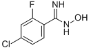 Benzenecarboximidamide, 4-chloro-2-fluoro-N-hydroxy- Structure,721450-71-1Structure