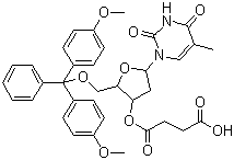 5’-O-(4,4’-Dimethoxytrityl)-thymidine-3’-O-succinic acid Structure,74405-40-6Structure