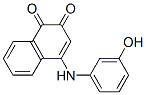 4-(3-Hydroxyanilino)-1,2-dihydronaphthalene-1,2-dione Structure,75140-04-4Structure