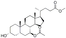 7-O-acetyl ursodeoxycholic acid methyl ester Structure,75672-24-1Structure