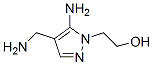 1H-pyrazole-1-ethanol, 5-amino-4-(aminomethyl)- Structure,758680-52-3Structure