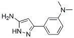 5-(3-Dimethylamino-phenyl)-2H-pyrazol-3-ylamine Structure,766519-87-3Structure