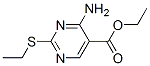 4-Amino-2-(ethylthio)-5-pyrimidinecarboxylic acid ethyl ester Structure,778-97-2Structure