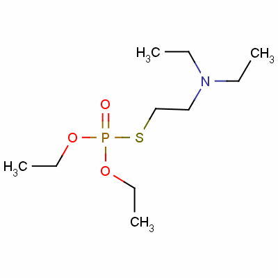 S-[2-(diethylamino)ethyl]o,o-diethylphosphorothioate Structure,78-53-5Structure