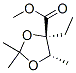 1,3-Dioxolane-4-carboxylicacid,4-ethyl-2,2,5-trimethyl-,methylester,(4r,5s)-(9ci) Structure,790721-00-5Structure