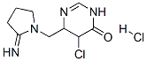 5-Chloro-6-((2-iminopyrrolidin-1-yl)methyl)-5,6-dihydropyrimidin-4(3H)-one hydrochloride Structure,792909-12-7Structure