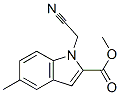 1H-indole-2-carboxylicacid,1-(cyanomethyl)-5-methyl-,methylester(9ci) Structure,796069-31-3Structure