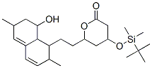 4-(Tert-butyl-dimethyl-silanyloxy)-6-[2-(8-hydroxy-2,6-dimethyl-1,2,6,7,8,8a-hexahydro naphthalen-1-yl)-ethyl]-tetrahydro-pyran-2-one Structure,79902-31-1Structure