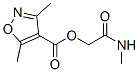 4-Isoxazolecarboxylicacid,3,5-dimethyl-,2-(methylamino)-2-oxoethylester(9ci) Structure,801256-79-1Structure