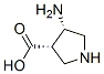 3-Pyrrolidinecarboxylicacid,4-amino-,cis-(9ci) Structure,80546-89-0Structure