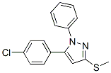 5-(4-Chlorophenyl)-3-methylthio-1-phenyl-1H-pyrazole Structure,80967-24-4Structure