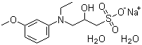 N-Ethyl-N-(2-hydroxy-3-sulfopropyl)-3-methoxyaniline sodium salt dihydrate Structure,82692-96-4Structure