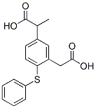 5-(alpha-carboxyethyl)-2-phenylthio-phenylacetic acid Structure,83237-49-4Structure