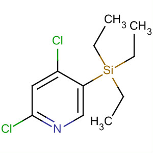 2,4-Dichloro-5-(triethylsilyl)pyridine Structure,837364-99-5Structure