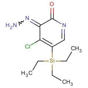 4-Chloro-2-hydrazino-5-(triethylsilyl)pyridine Structure,837365-02-3Structure