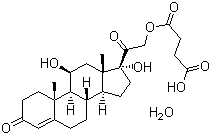 Hydrocortisone hemisuccinate hydrate Structure,83784-20-7Structure