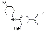 Benzoic acid, 3-amino-4-[(trans-4-hydroxycyclohexyl)amino]-, ethyl ester Structure,841296-23-9Structure