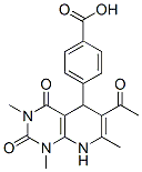 4-(6-Acetyl-1,3,7-trimethyl-2,4-dioxo-1,2,3,4,5,8-hexahydropyrido[2,3-d]pyrimidin-5-yl)benzoic acid Structure,848029-08-3Structure