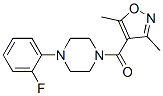 Methanone, (3,5-dimethyl-4-isoxazolyl)[4-(2-fluorophenyl)-1-piperazinyl]- Structure,849183-31-9Structure