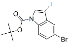 5-Bromo-3-iodoindole-1-carboxylic acid tert-butyl ester Structure,850349-72-3Structure