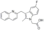 [5-Fluoro-2-methyl-3-(quinolin-2-ylmethyl)indol-1-yl]aceticacid Structure,851723-84-7Structure