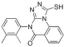 4-(2,3-Dimethylphenyl)-1-mercapto[1,2,4]triazolo[4,3-a]quinazolin-5(4h)-one Structure,85772-41-4Structure