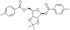 1,5-Di-O-(4-methylbenzoyl)-2,3-O-isopropylidene-beta-D-ribofuranose Structure,86042-28-6Structure