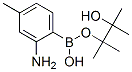 2-Amino-4-methylphenylboronic acid, pinacol ester Structure,863578-36-3Structure