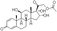 16alpha-Hydroxyprednisonlone acetate Structure,86401-80-1Structure