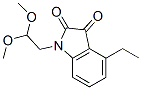 1-(2,2-Dimethoxy-ethyl)-4-ethyl-1H-indole-2,3-dione Structure,864685-11-0Structure