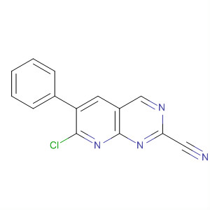 7-Chloro-6-phenylpyrido[2,3-d]pyrimidine-2-carbonitrile Structure,867353-47-7Structure