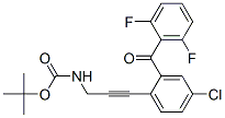 [3-[4-Chloro-2-(2,6-difluorobenzoyl)phenyl]prop-2-ynyl]carbamic acid tert-butyl ester Structure,869366-03-0Structure