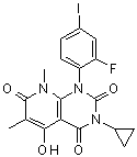 3-Cyclopropyl-1-(2-fluoro-4-iodophenyl)-5-hydroxy-6,8-dimethylpyrido[2,3-d]pyrimidine-2,4,7(1h,3h,8h)-trione Structure,871700-24-2Structure