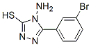 4-Amino-5-(3-bromophenyl)-4H-1,2,4-triazole-3-thiol Structure,87239-96-1Structure