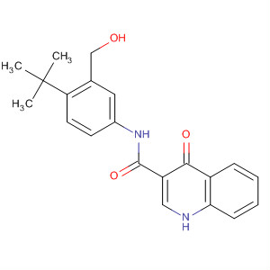 N-(4-tert-butyl-3-(hydroxymethyl)phenyl)-4-oxo-1,4-dihydroquinoline-3-carboxamide Structure,873050-23-8Structure