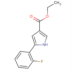 1H-pyrrole-3-carboxylic acid, 5-(2-fluorophenyl)-, ethyl ester Structure,881674-06-2Structure