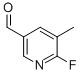 3-Pyridinecarboxaldehyde, 6-fluoro-5-methyl- Structure,884495-04-9Structure