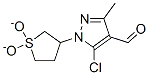 5-Chloro-1-(1,1-dioxidotetrahydrothien-3-yl)-3-methyl-1H-pyrazole-4-carbaldehyde Structure,885-44-9Structure