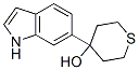 4-(1H-indol-6-yl)-tetrahydro-2H-thiopyran-4-ol Structure,885273-18-7Structure