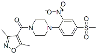 Methanone, (3,5-dimethyl-4-isoxazolyl)[4-[4-(methylsulfonyl)-2-nitrophenyl]-1-piperazinyl]- Structure,887351-05-5Structure