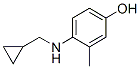 4-[(Cyclopropylmethyl)-amino]-3-methyl-phenol Structure,887587-82-8Structure