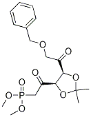 Dimethyl 2-((4r,5s)-5-(2-(benzyloxy)acetyl)-2,2-dimethyl-1,3-dioxolan-4-yl)-2-oxoethylphosphonate Structure,89291-74-7Structure