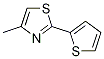 4-Methyl-2-(2-thienyl)thiazole Structure,89942-95-0Structure