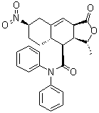 (3R,3as,4s,4as,7r,9ar)-3-methyl-7-nitro-1-oxo-n,n-diphenyl-1,3,3a,4,4a,5,6,7,8,9a-decahydronaphtho[2,3-c]furan-4-carboxamide Structure,900186-72-3Structure