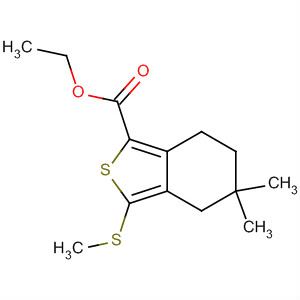 5,5-Dimethyl-3-methylsulfanyl-4,5,6,7-tetrahydro-benzo[c]thiophene-1-carboxylic acid ethyl ester Structure,910635-51-7Structure